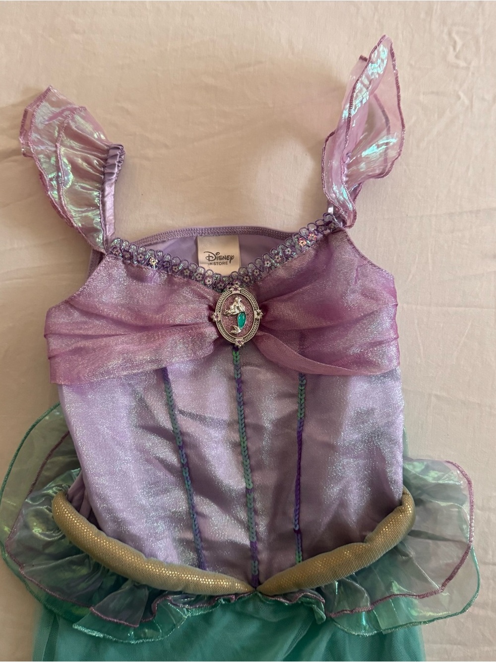 Disney Purple and Teal little Mermaid Dress Costume - Picture 3 of 4